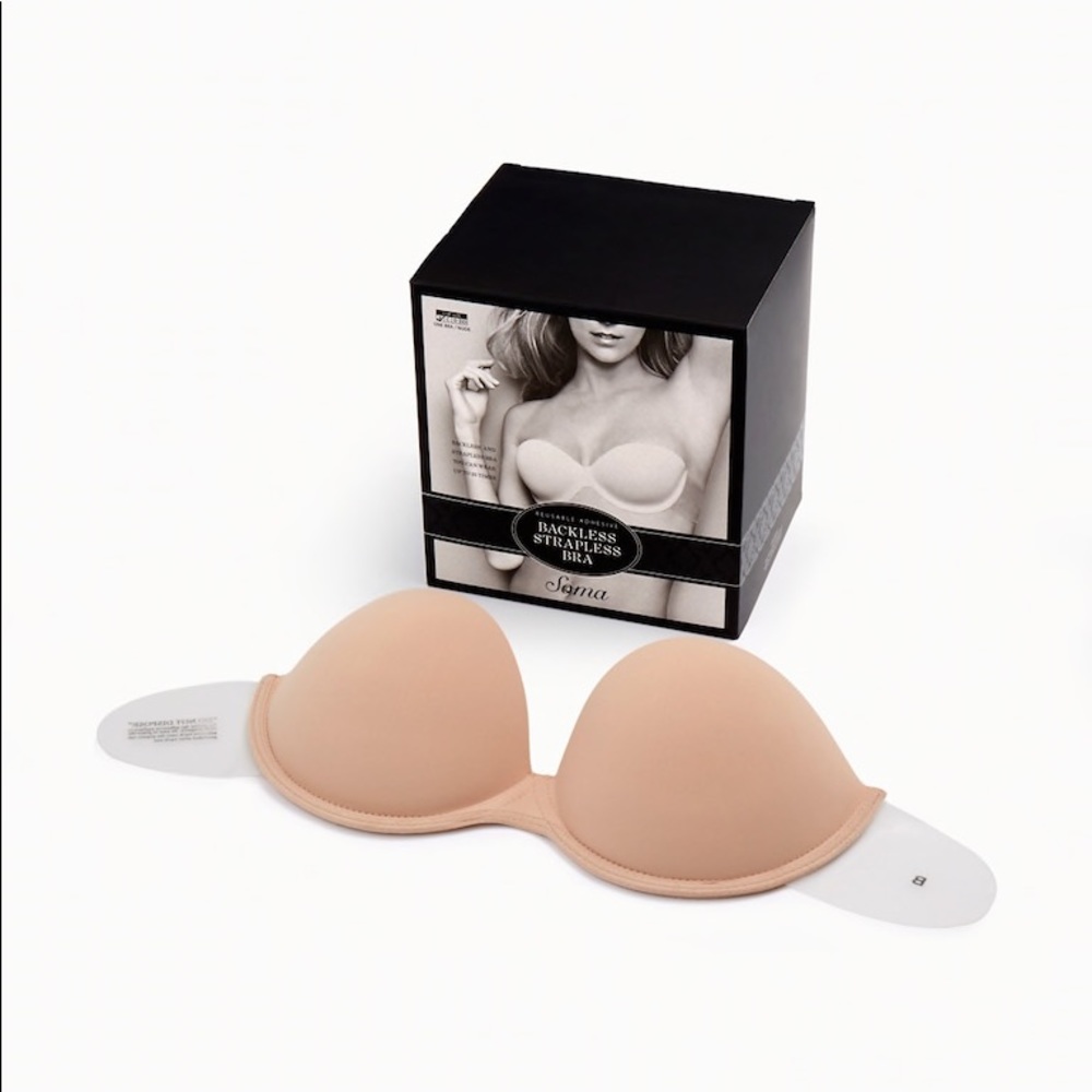 Backless strapless bra
